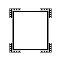 Obraz premium Decorative rectangle frame Abstract pattern Vector illustration