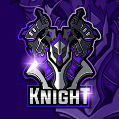 black knight mascot logo gaming