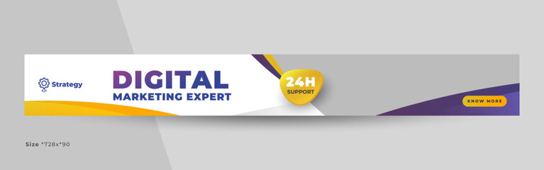 corporate business or marketing agency large banner template