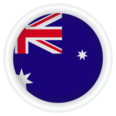 Australia Flag badge PNG image.