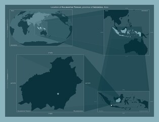 Kalimantan Tengah, Indonesia. Described location diagram