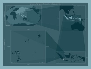 Kepulauan Riau, Indonesia. Described location diagram