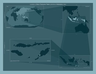 Nusa Tenggara Timur, Indonesia. Described location diagram