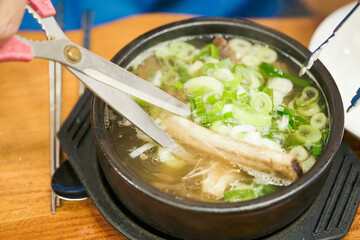 갈비탕, 왕갈비탕, 맛있는, 국요리, 한국음식, 한국요리, 소고기, 식사, 