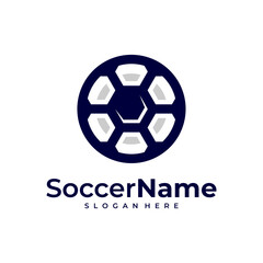 Obraz premium Modern Soccer logo template, Football logo design vector