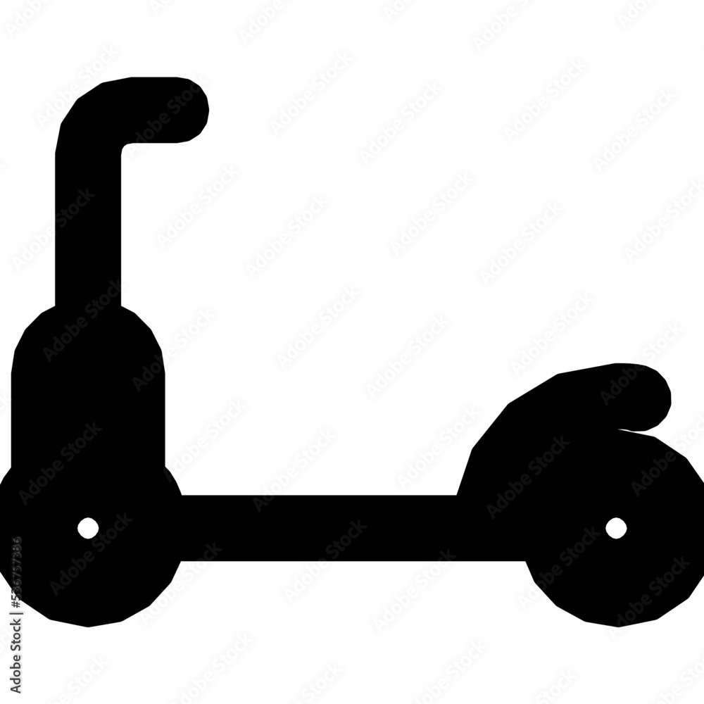 Sticker scooter icon