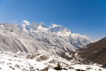 Cercles muraux Makalu Vue panoramique sur le mont Everest, napal de l& 39 Himalaya