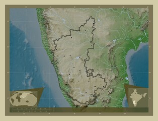 Karnataka, India. Wiki. Major cities