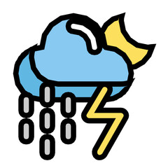 cloud rain icon