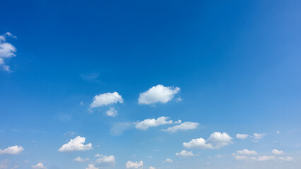 Blue sky with clouds - background
