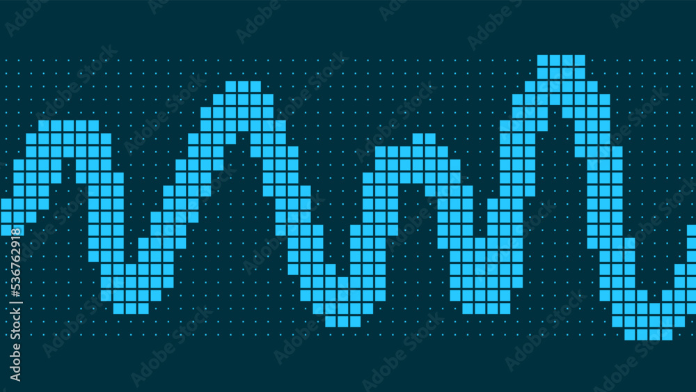 Aufkleber vertical gradient of blue squares. halftone texture. vector illustration monochrome dots background.