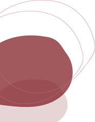 abstract blob shape corner decoration