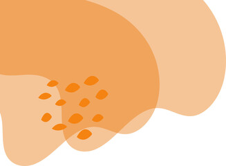 abstract blob shape corner decoration