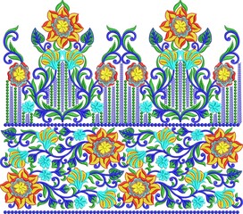 Mughal art work.indian traditional antique gold border