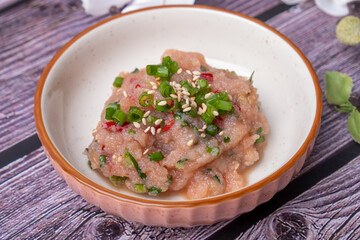 Korean food salt pollack roe