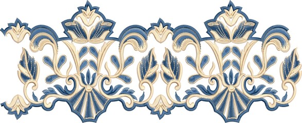 Mughal art work.indian traditional antique gold border