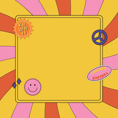 Y2Kのエネルギッシュポジティブフレーム