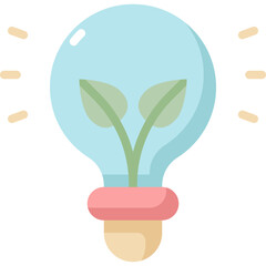 lightbulb tree icon