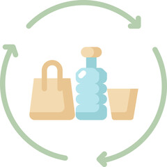 recycle plastic icon