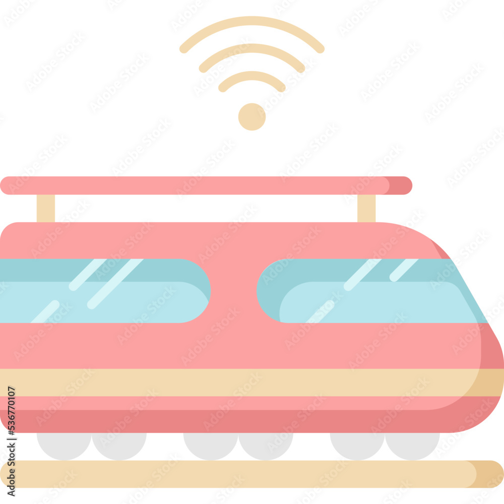 Sticker train icon