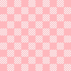 White square on pink background.