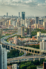 The cityscape of Shanghgai, China.