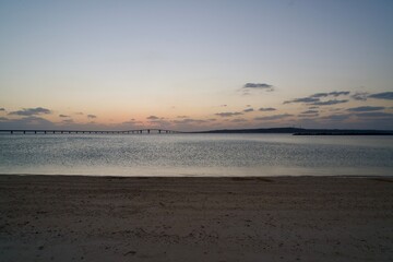 Sunset beach after sunset in Miyakojima.