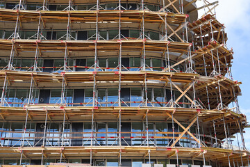 Construction of a new apartment building