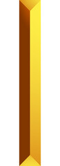 Alphabet gold colour style