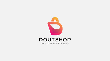 online shop initial Letter D Logo Design