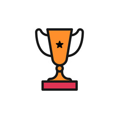 Icon, Illustration colorful fun, cartoonish about education or school, editable color for fill and line, easy to use. Let's make your design easier