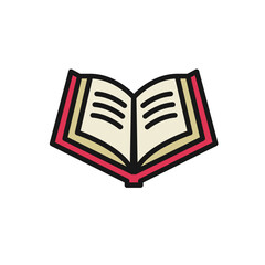 Icon, Illustration colorful fun, cartoonish about education or school, editable color for fill and line, easy to use. Let's make your design easier