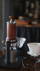 Barista push manual espresso maker for coffee