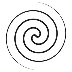 Spiral element abstrac vector illustration