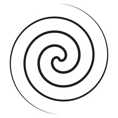 Spiral element abstrac vector illustration