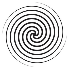 Spiral element abstrac vector illustration