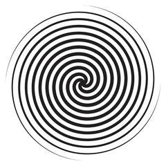 Spiral element abstrac vector illustration