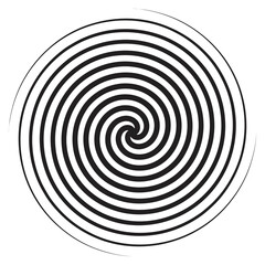 Spiral element abstrac vector illustration