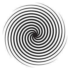Spiral element abstrac vector illustration