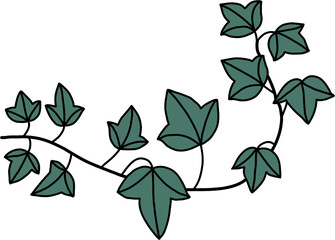 simplicity ivy freehand drawing.
