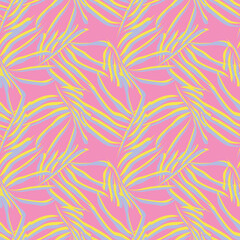 Tropical Leaf Seamless Pattern Design