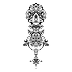 Mandala for coloring book. decorative round ornaments illustration