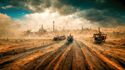 Obraz premium Magic unusual fairytale palaces