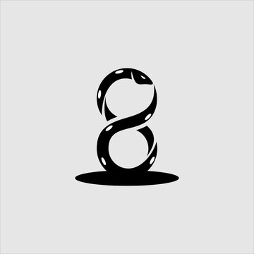 Infinity Python logo design concept.