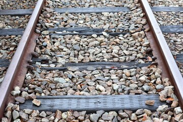 山陰本線余部駅鉄橋線路