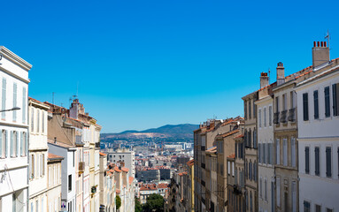 Fototapeta na wymiar Houses in Marseille France. Architecture concept