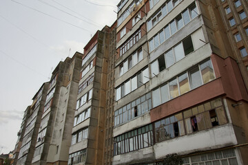 Block of flats in Ukraine. Kolomyia. 