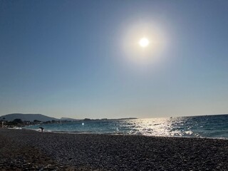A beach in Ixia, Rhodes Island, Greece