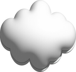 cute white 3D cloud decoration