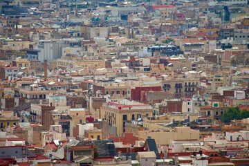 Fototapeta premium Barcelona: view from Park Guell tourist attraction